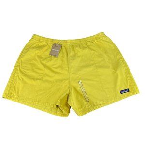 Patagonia Funhoggers 4" Surfboard Yellow Shorts Women's Size XL